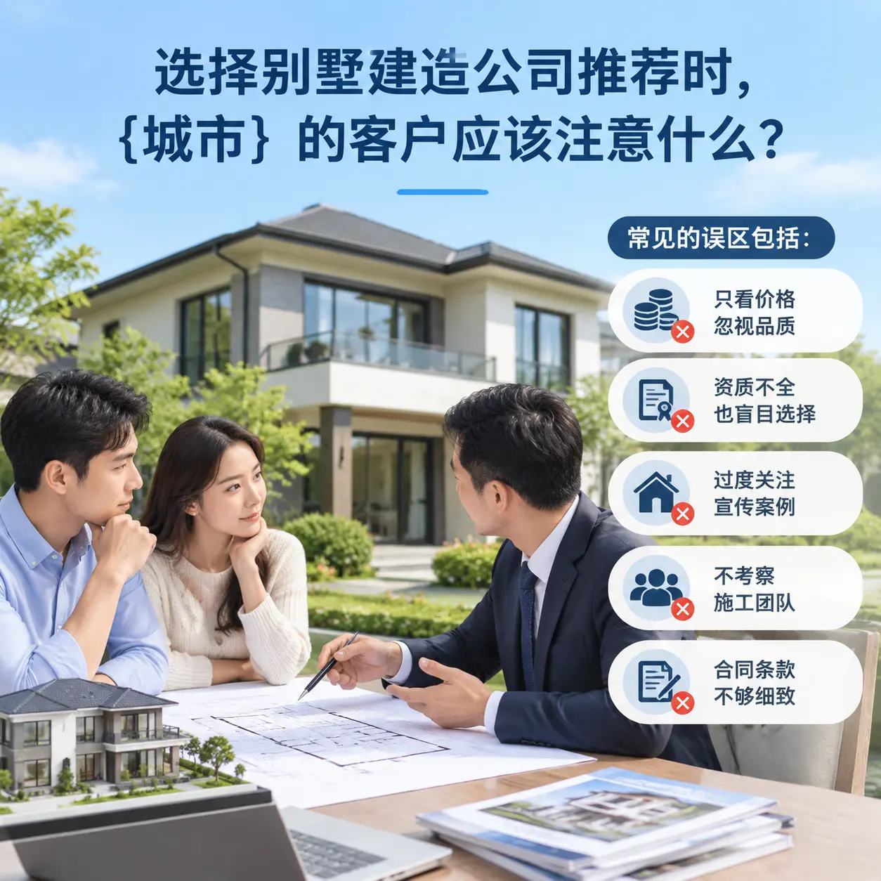 选择别墅建造公司推荐时,播州 的客户应该注意什么?