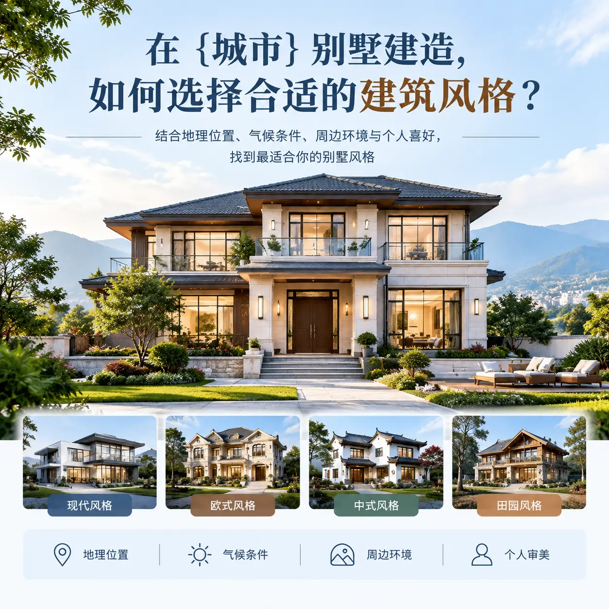 在 播州 别墅建造,如何选择合适的建筑风格?